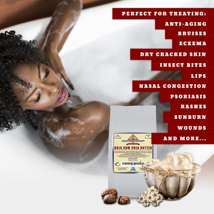 Organic Unrefined Raw AFRICAN IVORY WHITE SHEA BUTTER ANTI AGING