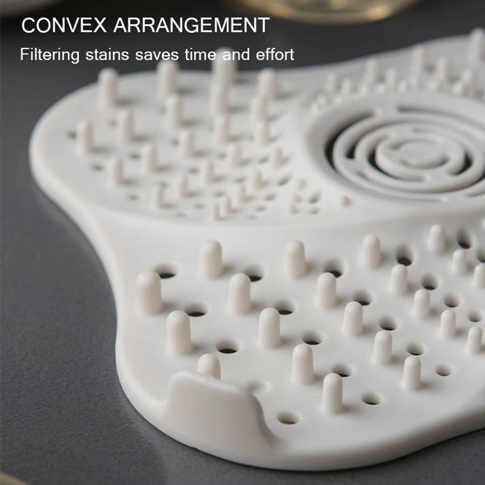 Anti-clog hair catcher drain cover