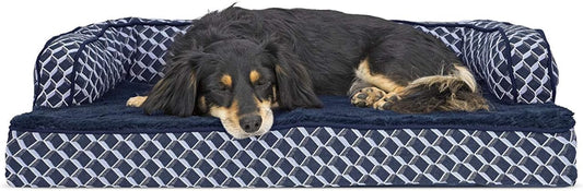Orthopedic Dog Bed for Medium/Small Dogs W/ Washable Cover, for Dogs up to 35 Lbs