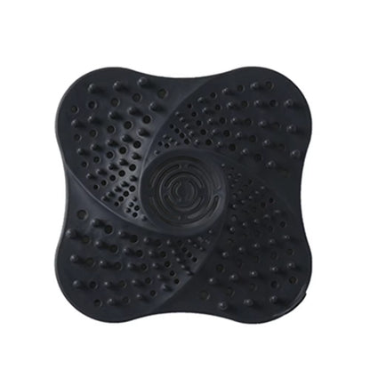 Anti-clog hair catcher drain cover