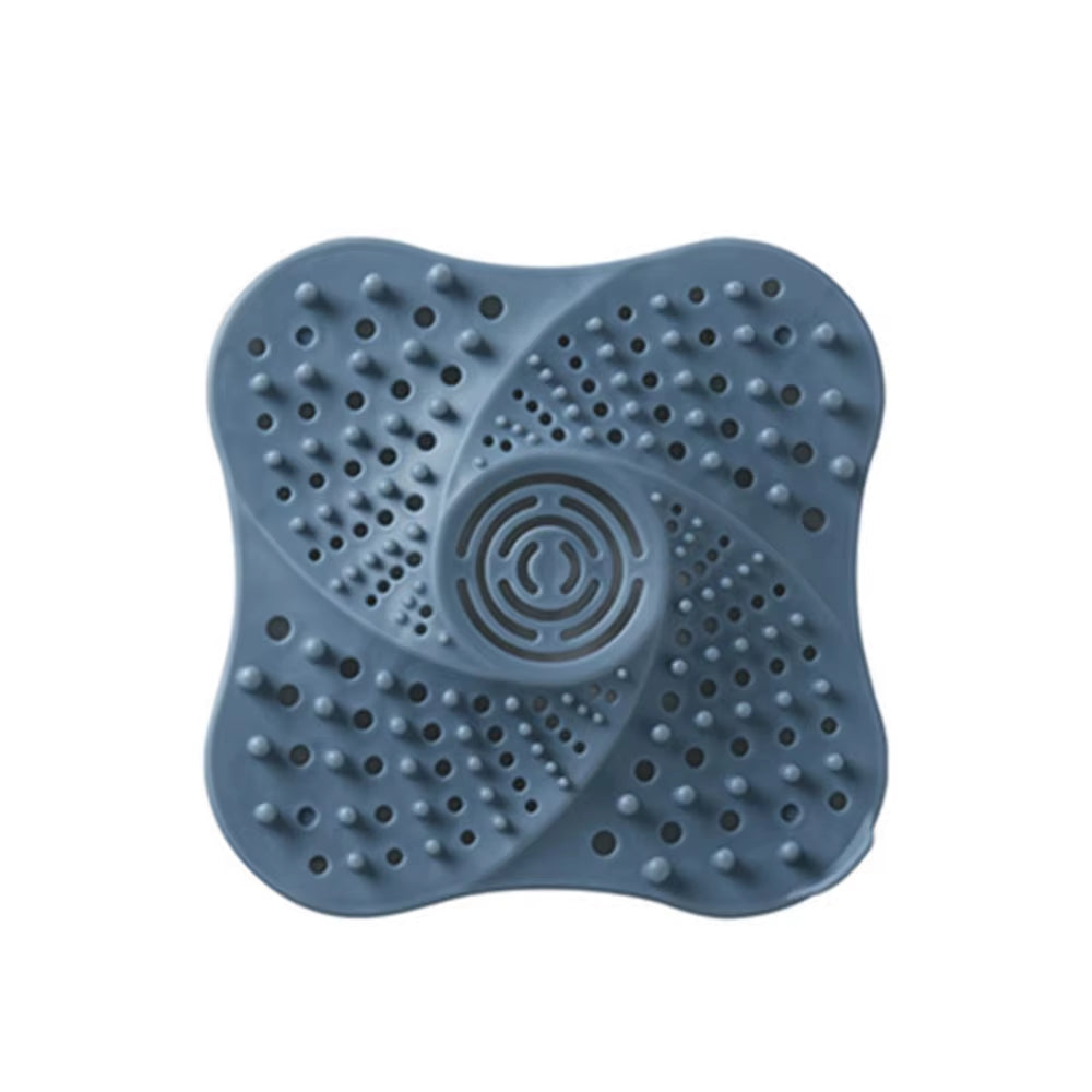 Anti-clog hair catcher drain cover