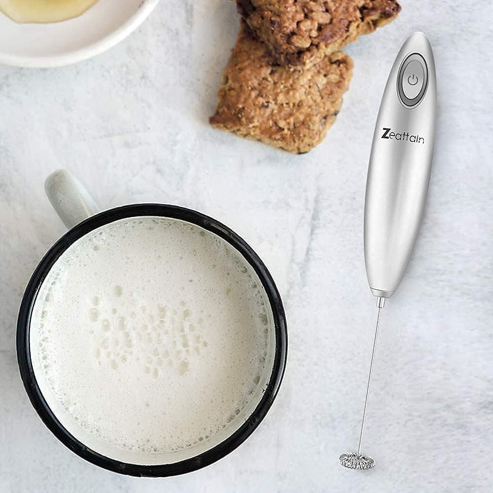 Milk Frother Handheld Mixer, Battery Operated Electric Whisk 
