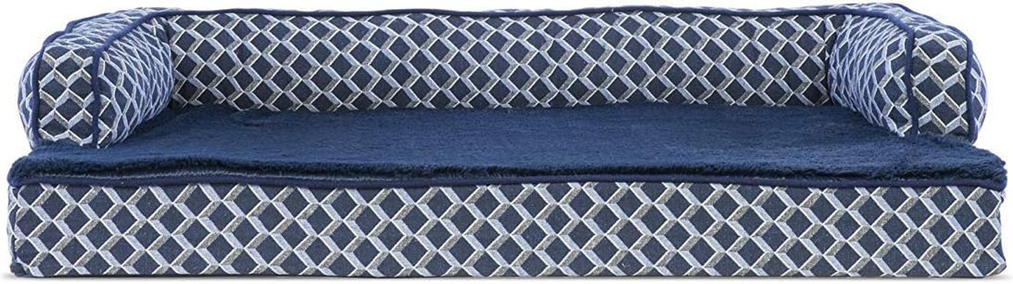Orthopedic Dog Bed for Medium/Small Dogs W/ Washable Cover, for Dogs up to 35 Lbs
