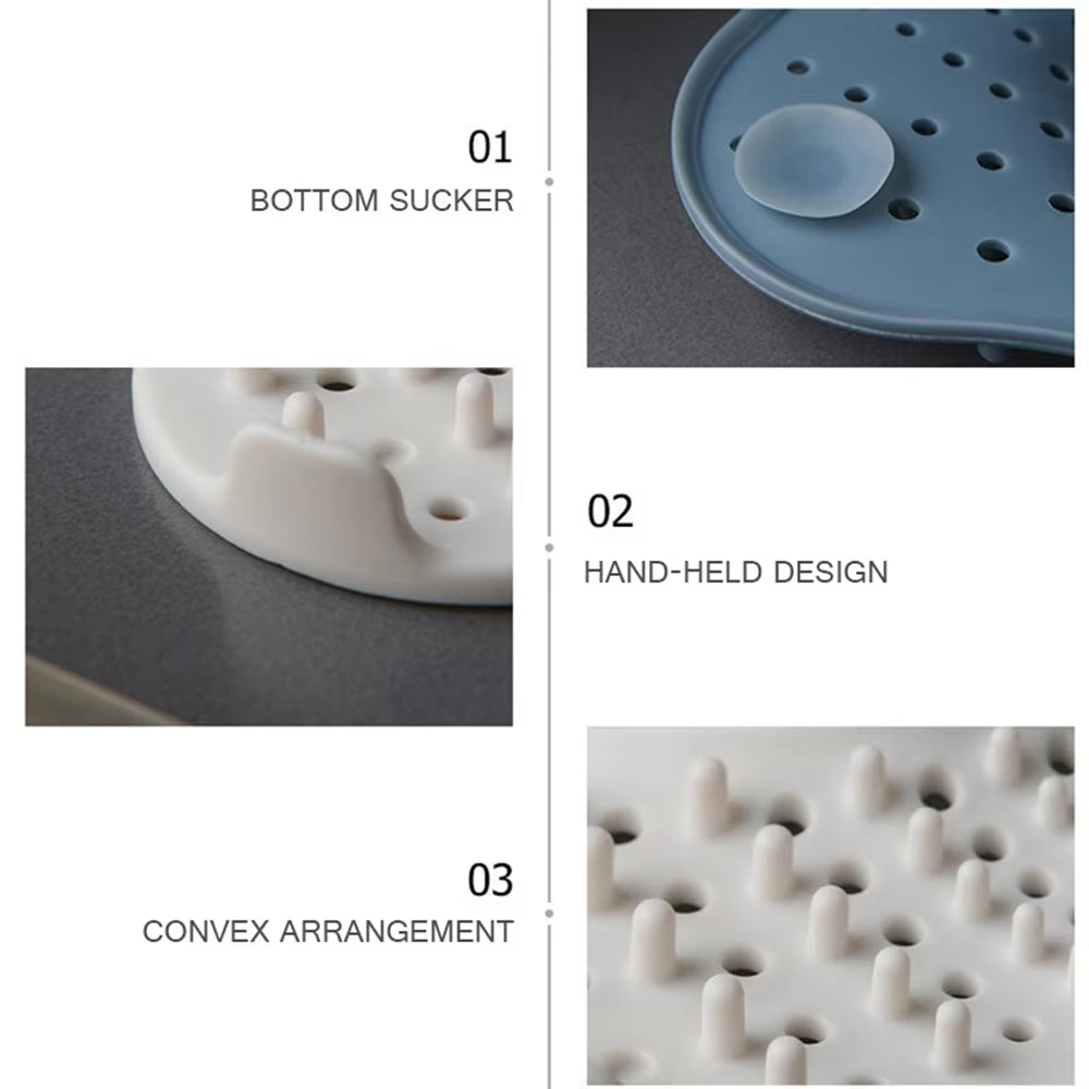 Anti-clog hair catcher drain cover