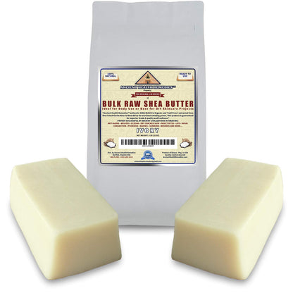 Organic Unrefined Raw AFRICAN IVORY WHITE SHEA BUTTER ANTI AGING