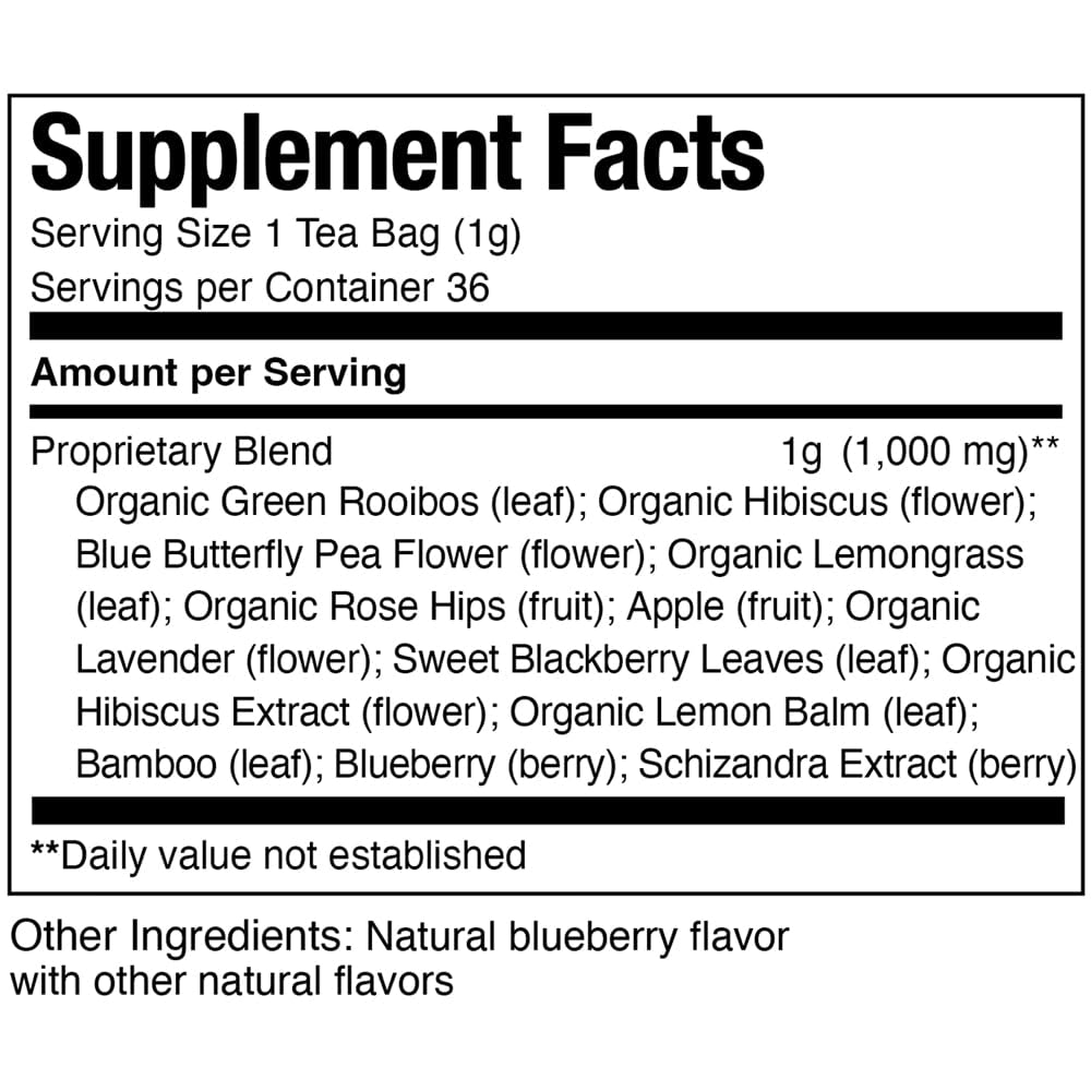 - Beautifying Botanicals® Daily Beauty Blueberry Lavender Herbal Tea Bags(36 Count)